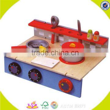 wholesale top sale kids kitchen toy,creative wooden kids kitchen toy, role play toy wooden kids kitchen toy for fun W10C152