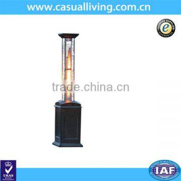 Square Flame Patio Heater in Mocha Finish