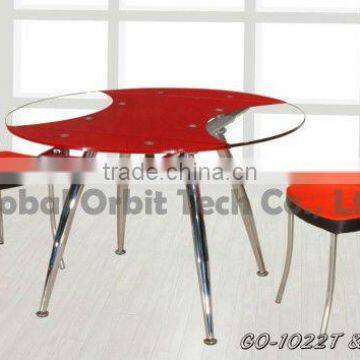 Modern Coffee Table,stainless Steel Round Massage Table,glass Dining Table photo-3