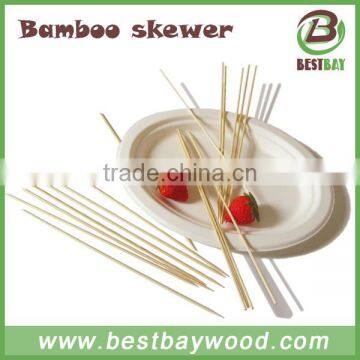 Safe Fruit Pick Roating Wooden Bbq Bamboo Skewer photo-6
