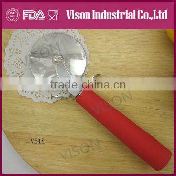 Wholesale multi function custom design pizza wheel stainless steel pizza cutter fork