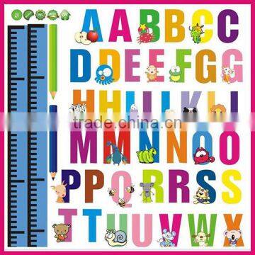 Removable PVC Alphabet Letters Sticker Colorful Number Stickers