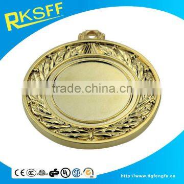 Factory Directly Sell Hot Sale High Quality Golden Plating Lotus-shaped Metal Medal photo-4