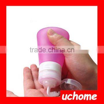 UCHOME Squeeze Silicone Travel Shampoo Bottle BPA Free Silicone Travel Bottle/ Eco Friendly Wholesale Cosmetic Containers