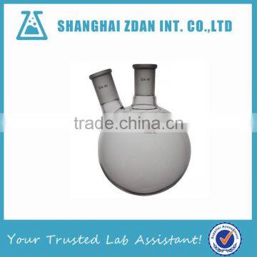 Glass 500mL Heavy Wall 2 Necks Round Bottom Flask, Boiling flask, with 24/40 Standard Taper Outer Joint