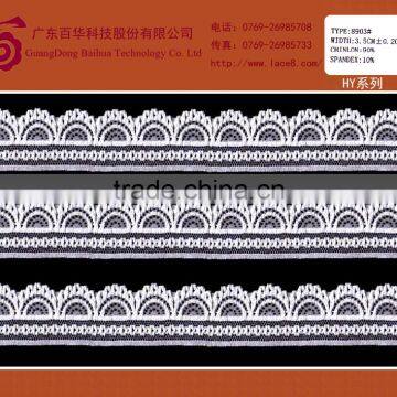 Characteristic stretch lace fabric, bridal lace trim african lace fabrics for garments