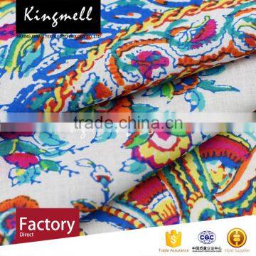 Custom Wholesale Colorful Digital Printing 100% Cotton Textile Fabric photo-2