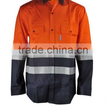 100%Cotton Anti-UV Long Sleeve Shirts with reflective taps