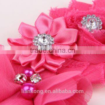 Organza Ribbon Flower Headband,headband Flower,flower Headband for Kids photo-2