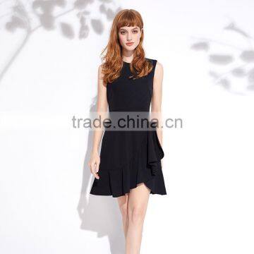 Maxnegio Latest Fashion Formal Red Designer One Piece Ruffle Hem Party Dress photo-3