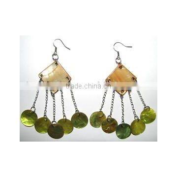 fashion tide earring, shell material jewelry, costume jewelry