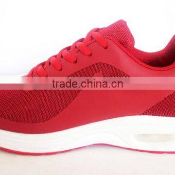Red Mesh Upper PU Air Cushion Sport Women Shoes photo-4
