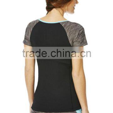Custom Sports Gym Wholesale Fashion t Shirt for Women Yoga Running t Shirt photo-3