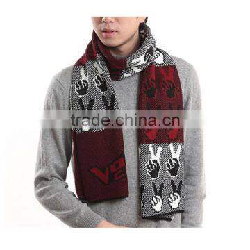 1 pc Hot Sale Factory Price Length 180 cm and Width 30 cm Warm Winter Men Kintted Scarves photo-4