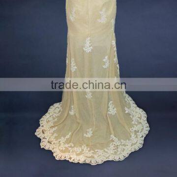 2017 China Manufacturer Customized Sleeveless Chiffon Pleated Skirt Wedding Dress photo-6