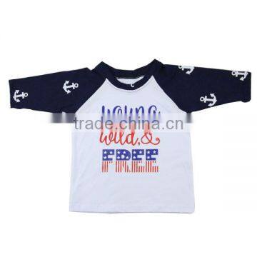 Wholesale Baby Boys Long Sleeve Maxi T-shirt Pattern Print Kid T-shirt and Full-size Printing T-shirt
