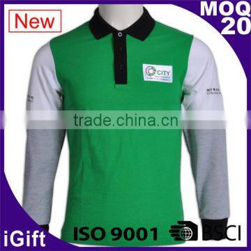 IS09001/BSCI Factory 100% Cotton Long Sleeve Reflective Work Safety Polo Shirt photo-5