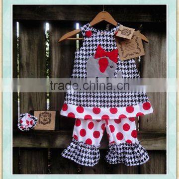 Wholesale baby clothes india clothing set classic Plaid ensembles packing in box