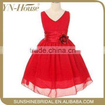 Fashion embroidery girl girls party dresses children with high quality