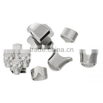 Hook Clasps For Leather Rope Bracelet Skull Halloween Silver Tone 25mm X20mm 17mm X15mm 12mm X9mm photo-3