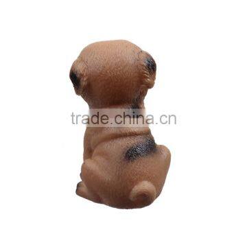 Vinyl Giggle Ball Training Chew Sound Activity Squeaky Toy Dog Animal Brown photo-3