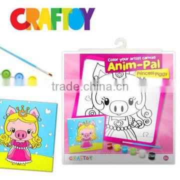OEM Child Toy Color Your Canvas Frame Anim-Pal Princess Pig photo-4