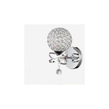 Crystal brief modern wall lamp wall lamp ofhead bedroom bedside lamp dimming led room light modern wall lamp