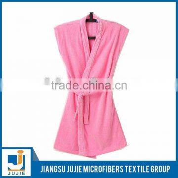 Microfiber women's sleeveless bathrobe,microfiber bathrobe