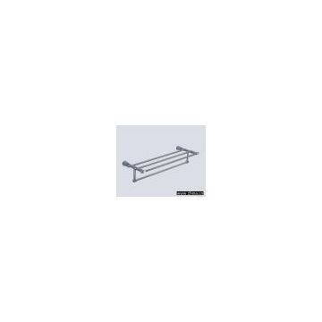 Double bath towel shelf