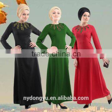 green black lace muslim dress/xge muslim red lace long abaya kaftan dress/ islamic muslim women dress