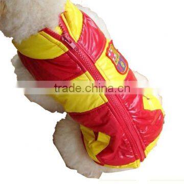 Warm Red Yellow Pet Clothes Dog Costume Accessory