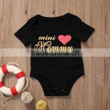 Newborn Baby Clothes Baby Bodysuit Romper Short Sleeve Infant Love Heart Mini Onesie Jumpsuit photo-3