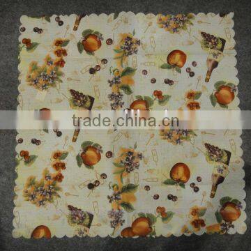 champagne apple printed table cloth village life