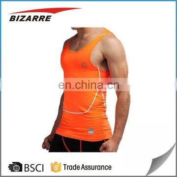 Custom gym wear men blank dri fit sleeveless t shirts wholesale 65 polyester 35 cotton gym vest