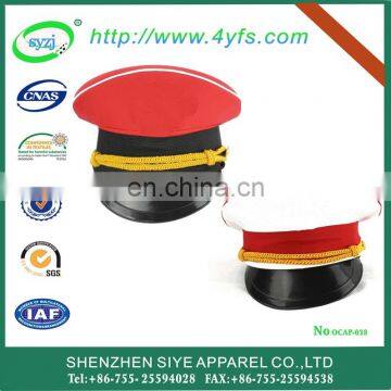 high quality newest design custom military peak cap in China