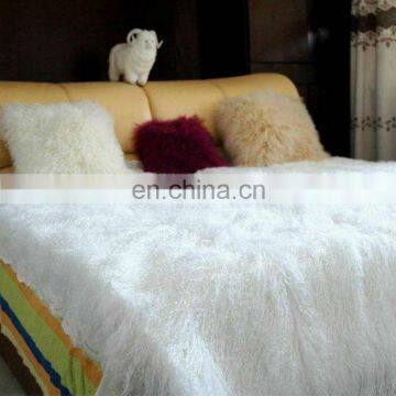 Real fur blanket Mongolian lamb fur blanket