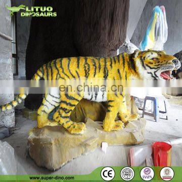 Outdoor Decoration Life Size Animatronic Remote Control Tiger