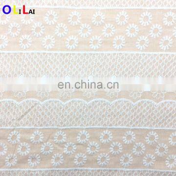 CRF0460 fashion swiss guipure cotton lace fabric for ladies clothes