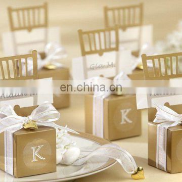 Gold Chair Favor Boxes