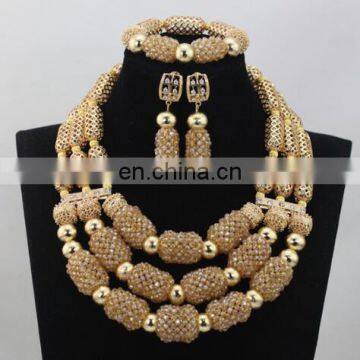 Bridal Wedding Beads Jewelry Set African Women Coral Beads Necklace Set for Party Costume Handcraft Jewelry Set photo-3