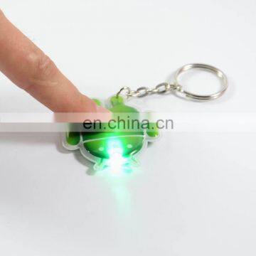 Made in China custom pvc LED light keychain for sale