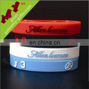 Souvenirs gifts custom rubber wrist band wholesale