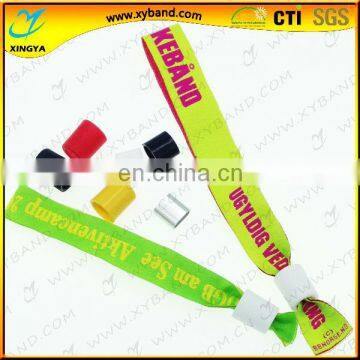 customized promotion woven textile music wristband