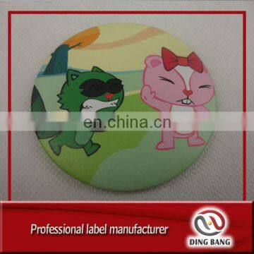 Promotional Wholesale Cheap Giveaway Souvenir Fashion Lady Use Small Round Custom Printed Tin Mirror