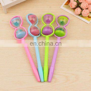 Plastic Sand Timer Pen Hourglass Gel Pen
