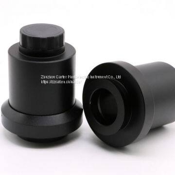 1X Microscope Phototube C-Mount C Mount CCD & CMOS Coupler Cmount Camera Adapter for Leica HC DM Trinocular Stereo Microscope photo-3