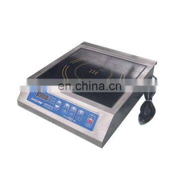 RY-UG35P-X Stainless Steel Single Head 3.5KW Push Button Operation Electromagnetic Furnace Commercial Plane Electromagnetic Oven