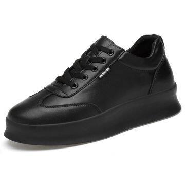 Casual Men's Height Increasing Sport Shoes Leather photo-4