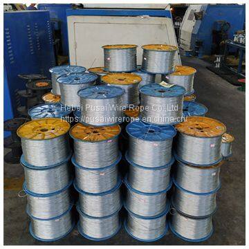 Hot sales Steel Wire Rope diameter 1.0mm~4.0mm structure 1x7, 1x12, 1x19, 7x7S