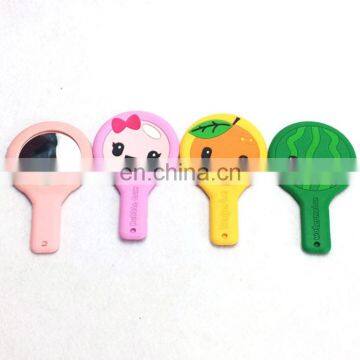 Cartoon Silicone Handle Mirror and Makeup Mirror With Soft Silicone Material photo-3